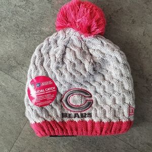 NWT Chicago Bears Pink Ribbon Stocking Cap